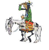 Gif animé Lucky Luke indien